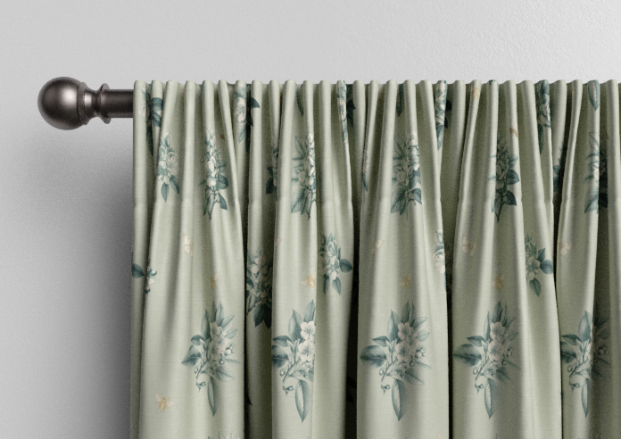 Upton, Apple Spray Bud Green - Made to Measure Curtains - Image 9